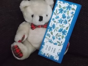 Kalender 2016 blaue Blüten