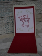 Weihnachtskarte gestaltet mit dem Stempelset Spirited Snowmen von Stampin Up, Weihnachtskarten basteln