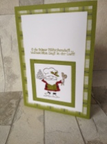 Weihnachtskarten mit passenden Schachteln gebastelt mit den Stempelsets "Spirited Snowmen" und "Heiter bis weihnachtlich" von Stampin Up aus dem Herbst-/Winterkatalog 2018. Die Karten sind in Tannengrün, Olivegrün und Glutrot gestaltet. Das passende Designpapier heißt "Weihnachtsfreuden".