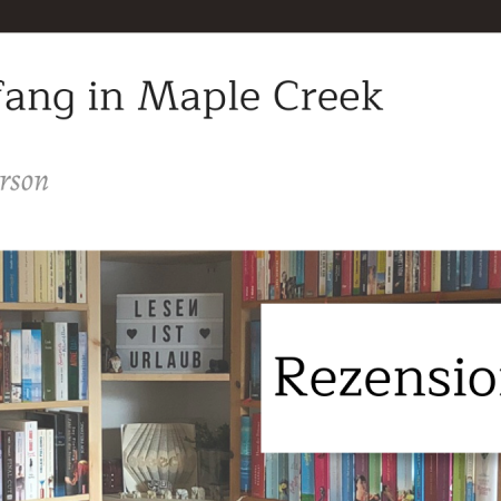 Neuanfang in Maple Creek von Olivia Anderson Sketchnote und Rezension zum Buch von Kerstin Cornils
